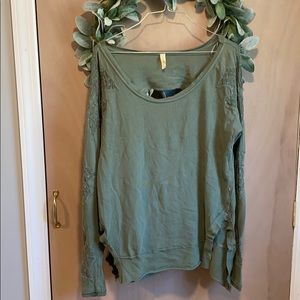 Free People Sweatshirt with Lace